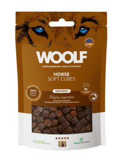 WOOLF Soft Cubes -  Horse (monoprotein) 100g