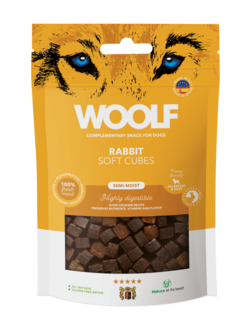 WOOLF Soft Cubes -  Rabbit (monoprotein) 100g