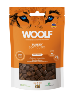 WOOLF Soft Cubes -  Turkey (monoprotein) 100g