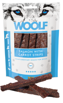 Woolf classic salmon with carrot strips 100 gram