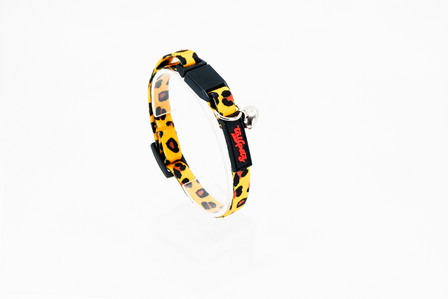 Tailpetz Cat Collar Easy &amp; Safety Lock Leopard