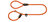 Leash Retriever Freestyle 10/120 Rope orange 1