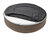 Bed Ergonomic Bormio 90x90 cm Polyester brown