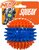 Nerf 2.7in TPR 3-Part Spike Squeak Ball -Orange/Blue