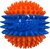 Nerf 2.7in TPR 3-Part Spike Squeak Ball -Orange/Blue