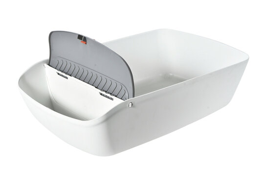 Cat litter tray Siljan 57 x 38 x 15 cm, white 1