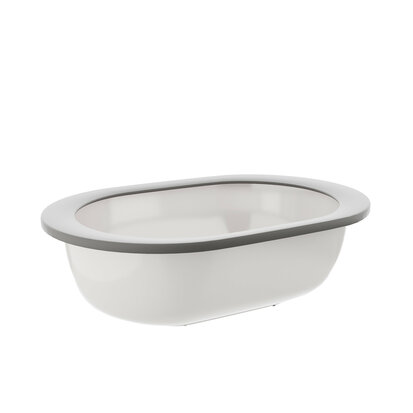 Cat litter tray Oligo 58 x 40 x 19 cm, white/light grey 1