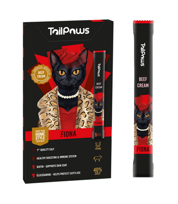 Tailpaws Fiona Beef 5 x 15 gr  2+2 GRATIS