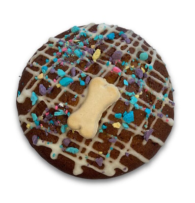 Barking Bakery Sparkling Carob Drizzle lines Pawty Cake 