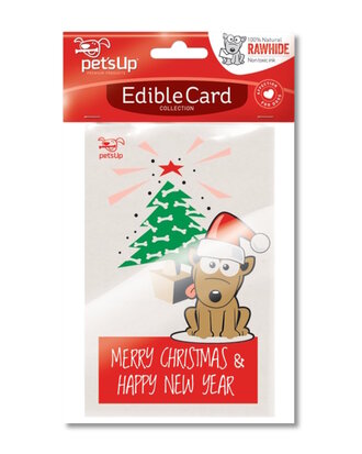 Edible Card merry christmas & happy new year
