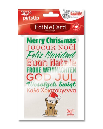 Edible Card merry christmas