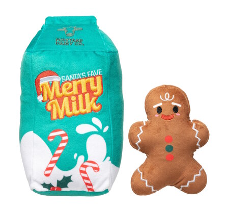 Dog Toy - Merry Milk & Gingerbread (2PK)