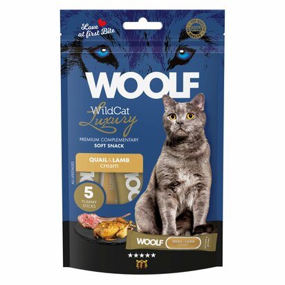 WOOLF WildCat Luxury Cat Cream 5 pcs - Kwartel & Lam