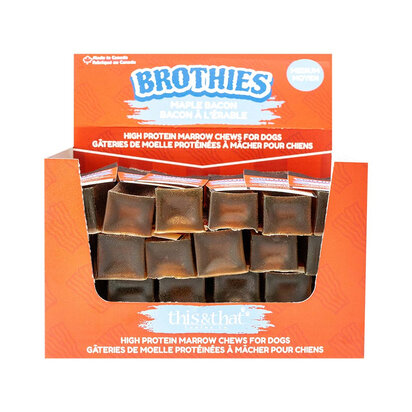 This & That Brothies - Bone Marrow Broth Chews Maple Bacon M 24 stuks