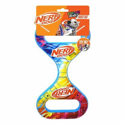 Nerf 10.5in TPR Color Blast Rotating Infinity Tug -Wave Pattern