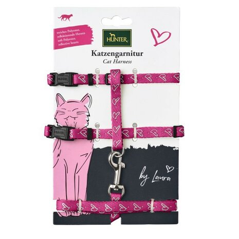 Garnitur Katze By Laura Polyester Pink 3