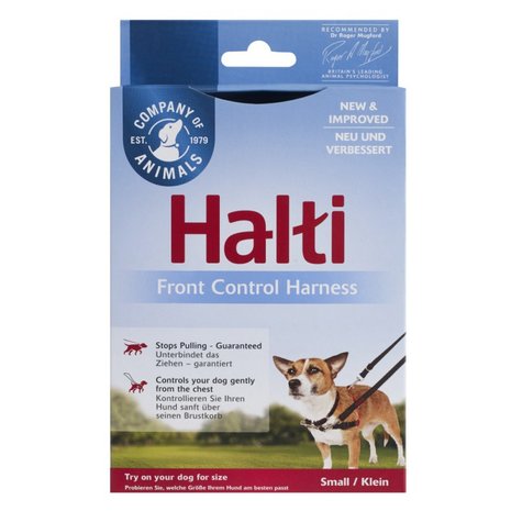 Halti Front Control Harness Black/Red Small