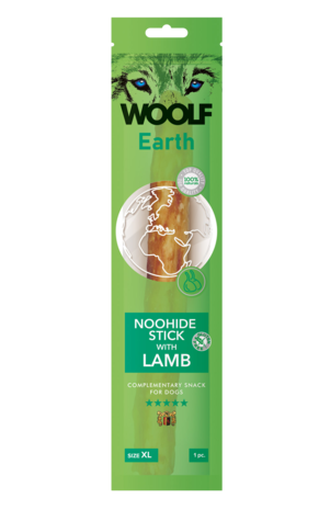 Woolf Earth Noohide Xl Stick With Lamb 85G