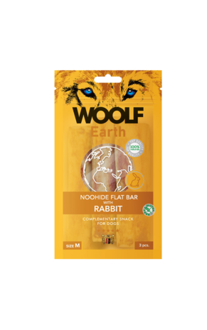 Woolf Earth Noohide M Flat Bar With Rabbit 90G