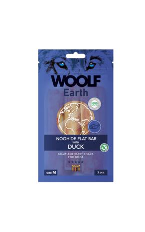 Woolf Earth Noohide M Flat Bar With Duck 90G