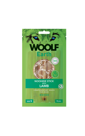 Woolf Earth Noohide S Stick With Lamb 90G