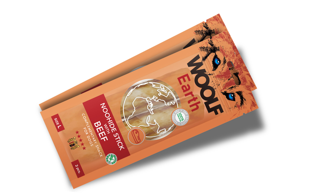Woolf Earth Noohide L Stick With Beef 85G