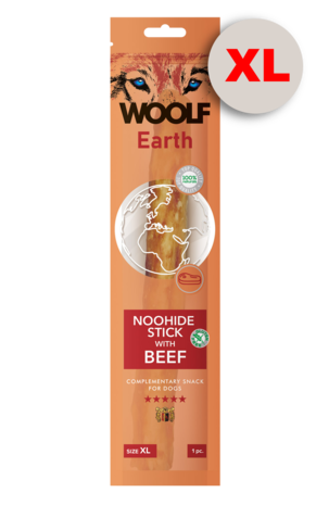 Woolf Earth Noohide Xl Stick With Beef 85G