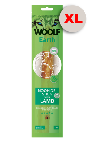 Woolf Earth Noohide Xl Stick With Lamb 85G