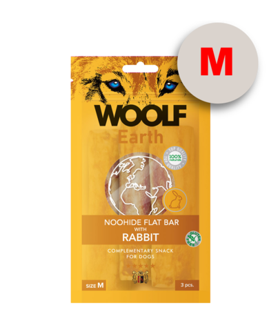 Woolf Earth Noohide M Flat Bar With Rabbit 90G