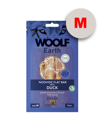 Woolf Earth Noohide M Flat Bar With Duck 90G