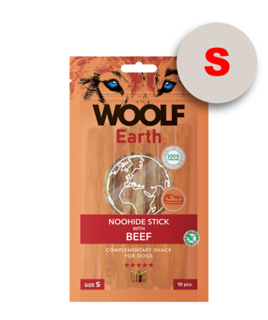 Woolf Earth Noohide S Stick With Beef 90G