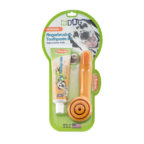 Ez Dog Finger Brush Kit Colors Vary