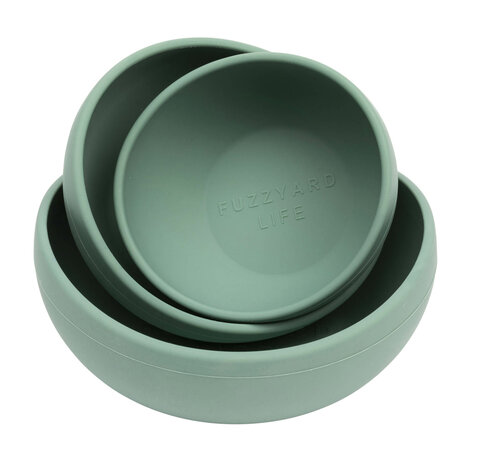 FuzzYard LIFE Silicone Bowl - Myrtle Green L