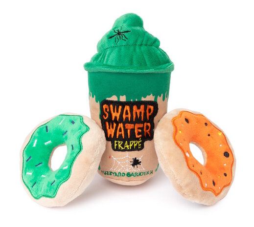 FuzzYard Halloween Toy - Swamp Water Frappe & Donuts 3PK