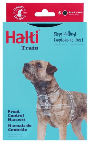 Halti Front Control Harness Black/Red Small