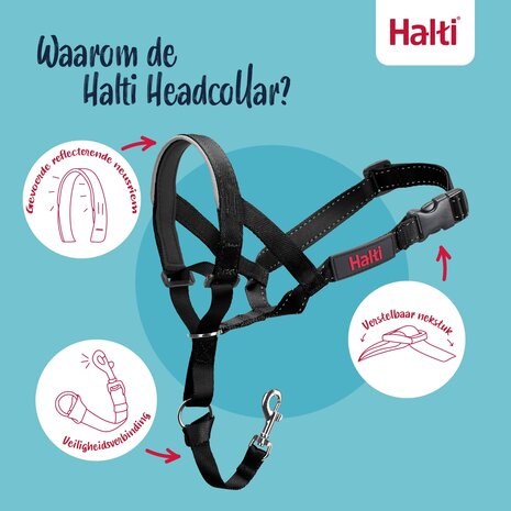 Halti Headcollar Black Size 5