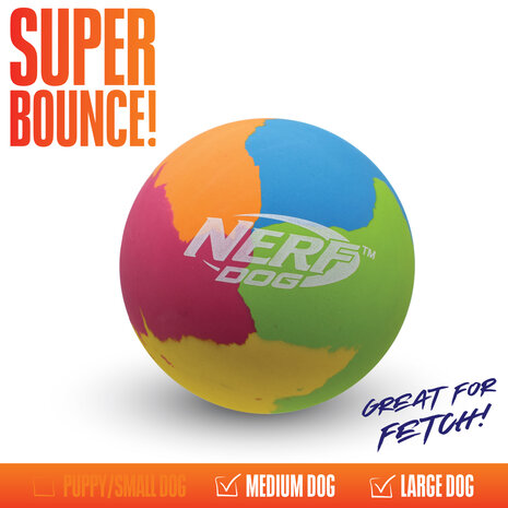 Nerf Dog Rubber Super Stuiterbal 3.8 inch