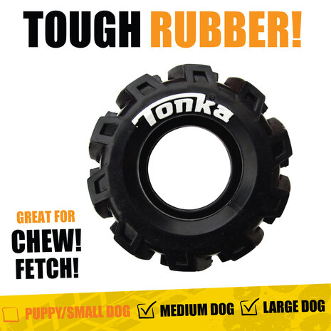 Tonka rubber Seismic Tread bal 5 inch
