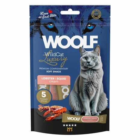 WOOLF WildCat Luxury Cat Cream 5 pcs - Kreeft &  Inktvis