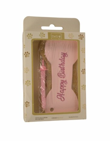 Deli pet Pink Boneshaped Cake 90 Gr