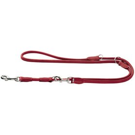 Verst.Führleine Round & Soft Elk, 10/200 Elchleder, Chili  1