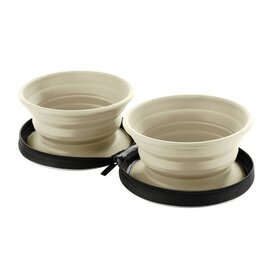 Napf Reise Mit Tasche List 750 Ml Silikon Beige 2