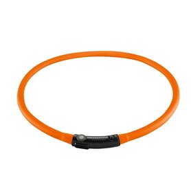 Led Silikon Leuchtschlauch, Yukon, Hund Universal 20-70 Cm, Orange, Kürzbar, Mit Usb Kabel  3