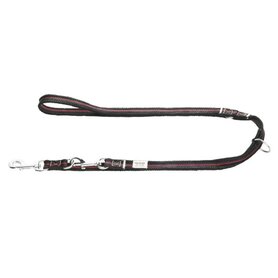 Hunter Verst.Führleine New Orleans Stripes, 20/200 Schwarz, Baumwolle  1