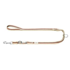 Hunter Verst.Führleine New Orleans Stripes, 20/200 Beige, Baumwolle  1