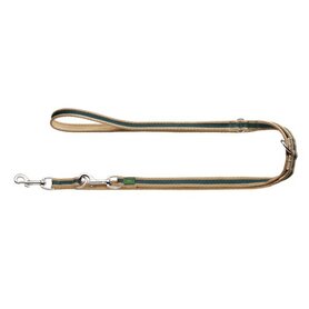 Hunter Verstellbare Führleine Patras, 15/200 Polyester Blau, Baumwolle Beige  1