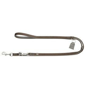 Verst. Fuhrleine Lucca, 15/200   Rindnappaleder, Walnuss/Grau     1