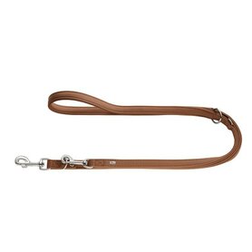 Hunter Verst.Führleine Manitoba, 15/200 Cognac, Leder  1