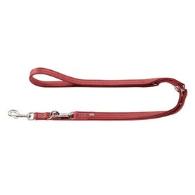 Hunter Verst.Führleine Cannes, 15/200 Rot, Leder  1