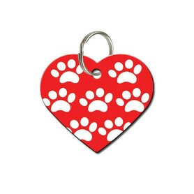 Hart Groot Rood Met Witte Poten